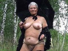 Granny Flashing Tits - Very Old Granny Porn